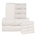 Aria Turkish Cotton Heavyweight 10-Piece Towel Set Ivory