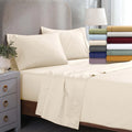Egyptian Cotton 1200 Thread Count Eco-Friendly Solid or Embroidered Sheet Set