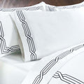 Egyptian Cotton 1200 Thread Count Eco-Friendly Solid or Embroidered Sheet Set