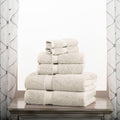 Egyptian Cotton Pile Heavyweight 6-Piece Towel Set Stone Color