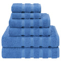 Luxury 6 Piece Towel Set, 2 Bath Towels 2 Hand Towels 2 Washcloths, 100% Cotton Turkish Towels for Bathroom