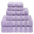Luxury 6 Piece Towel Set, 2 Bath Towels 2 Hand Towels 2 Washcloths, 100% Cotton Turkish Towels for Bathroom