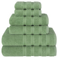 Luxury 6 Piece Towel Set, 2 Bath Towels 2 Hand Towels 2 Washcloths, 100% Cotton Turkish Towels for Bathroom