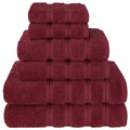 Luxury 6 Piece Towel Set, 2 Bath Towels 2 Hand Towels 2 Washcloths, 100% Cotton Turkish Towels for Bathroom