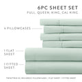 Double Brushed Deep Pocket 6 Piece Sheet Set
