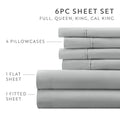 Double Brushed Deep Pocket 6 Piece Sheet Set