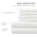 Double Brushed Deep Pocket 6 Piece Sheet Set