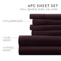 Double Brushed Deep Pocket 6 Piece Sheet Set