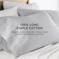 Solid Cotton Pillowcase 2 Piece Set