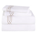 Egyptian Cotton 1200 Thread Count Eco-Friendly Solid or Embroidered Sheet Set