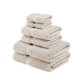 Egyptian Cotton Pile Heavyweight 6-Piece Towel Set Stone Color