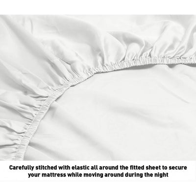 Fresh Home 1000 Thread Count Egyptian Quality Cotton Deep Pocket Dobby Stripe Sheet Set