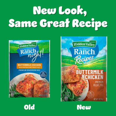 Hidden Valley Ranch Night Buttermilk Chicken Premium Seasoning Mix, 1 Oz