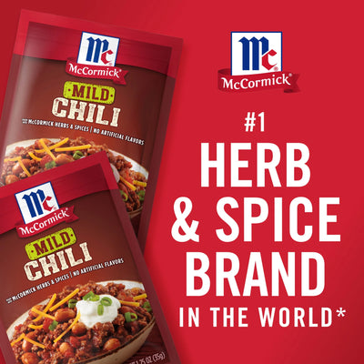 Mccormick Mild Chili Seasoning Mix, 1.25 Oz Envelope