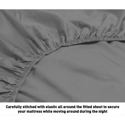 Fresh Home 1000 Thread Count Egyptian Quality Cotton Deep Pocket Dobby Stripe Sheet Set