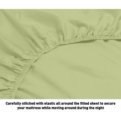 Fresh Home 1000 Thread Count Egyptian Quality Cotton Deep Pocket Dobby Stripe Sheet Set