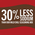 Mccormick 30% Less Sodium Chili Mild Seasoning Mix, 1.25 Oz Envelope
