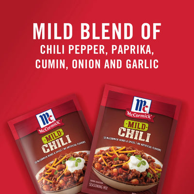 Mccormick Mild Chili Seasoning Mix, 1.25 Oz Envelope