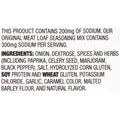 Mccormick 30% Less Sodium Meat Loaf Seasoning Mix, 1.25 Oz Envelope