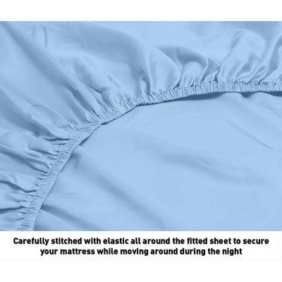 Fresh Home 1000 Thread Count Egyptian Quality Cotton Deep Pocket Dobby Stripe Sheet Set