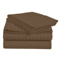 Fresh Home 1000 Thread Count Egyptian Quality Cotton Deep Pocket Dobby Stripe Sheet Set
