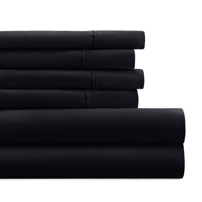 Double Brushed Deep Pocket 6 Piece Sheet Set