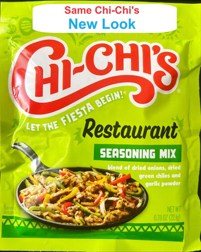 CHI-CHI'S Fiesta Restaurante Seasonings Mix, .78 Oz | Diced Onions, Garlic, and Green Chiles Packaging May Vary